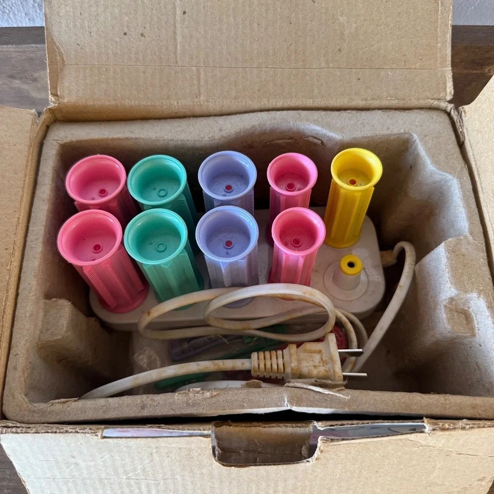 Vintage 2006 United Professional Hot Rollers Set Tested Working W/ Box + Bonus